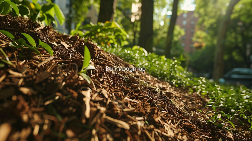 Mulch the soil with organic materials to maintain moisture levels in New York City.