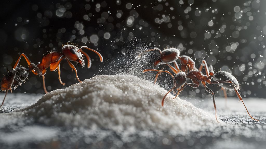 Simple mix of bicarbonate of soda and sugar to exterminate ants